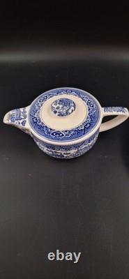 Vint. Churchill Blue Willow China Dinnerware 84 Pc Staffordshire England, Mint