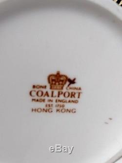 Vintage 10 PC COAL PORT BONE CHINA ENGLAND HONG KONG Full Serving Set for 2