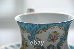 Vintage 1950's English Fine Bone China Dinner Set with Tea Cups & Saucers