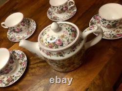 Vintage 1990s Fine Bone China Tea Set Made in England for Victoria's Secret