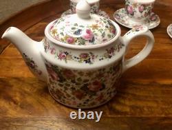 Vintage 1990s Fine Bone China Tea Set Made in England for Victoria's Secret