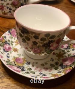 Vintage 1990s Fine Bone China Tea Set Made in England for Victoria's Secret