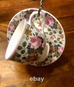 Vintage 1990s Fine Bone China Tea Set Made in England for Victoria's Secret