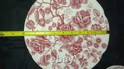 Vintage 38 Pcs Johnson Brothers English Pink Chippendale Porcelain China England