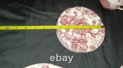 Vintage 38 Pcs Johnson Brothers English Pink Chippendale Porcelain China England