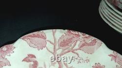 Vintage 38 Pcs Johnson Brothers English Pink Chippendale Porcelain China England
