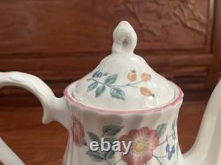 Vintage 8 Pieces Churchill Briar Rose China Set Made In Staffordshire England