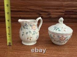 Vintage 8 Pieces Churchill Briar Rose China Set Made In Staffordshire England