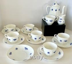 Vintage Adderley Blue Chelsea Fine Bone China Tea Set 16 Pieces England
