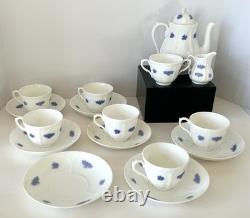 Vintage Adderley Blue Chelsea Fine Bone China Tea Set 16 Pieces England