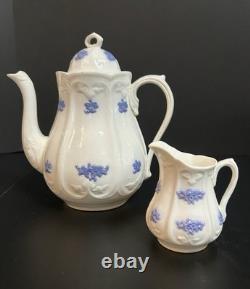 Vintage Adderley Blue Chelsea Fine Bone China Tea Set 16 Pieces England