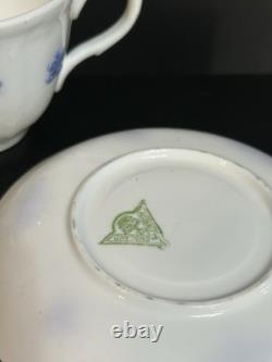 Vintage Adderley Blue Chelsea Fine Bone China Tea Set 16 Pieces England