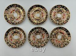 Vintage / Antique Royal Crown Derby (2451) 12-piece Tea Set (cups and saucers)