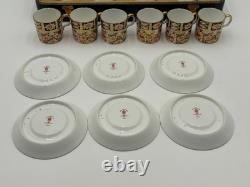 Vintage / Antique Royal Crown Derby (2451) 12-piece Tea Set (cups and saucers)