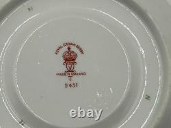 Vintage / Antique Royal Crown Derby (2451) 12-piece Tea Set (cups and saucers)
