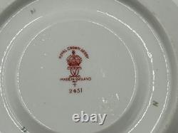 Vintage / Antique Royal Crown Derby (2451) 12-piece Tea Set (cups and saucers)