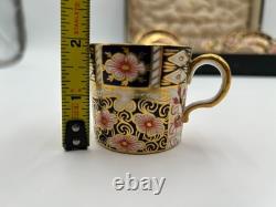Vintage / Antique Royal Crown Derby (2451) 12-piece Tea Set (cups and saucers)