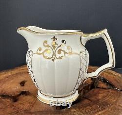 Vintage Antique Sadler England Fine Bone China Teapot Sugar Bowl and Creamer Set