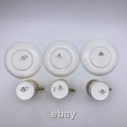 Vintage Aynsley Demitasse Cup & Saucer Gold Kenilworth Bone China Set of 9