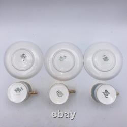 Vintage Aynsley Demitasse Cup & Saucer Gold Kenilworth Bone China Set of 9