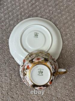 Vintage Aynsley England Imari Style Bone China Tea Set Gold 10 Piece Set