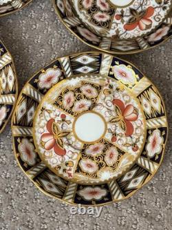 Vintage Aynsley England Imari Style Bone China Tea Set Gold 10 Piece Set