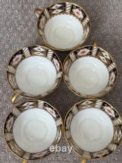 Vintage Aynsley England Imari Style Bone China Tea Set Gold 10 Piece Set