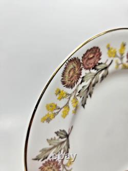 Vintage Bone China Bread and Butter Set for 6 Wedgwood England Lichfield Gold