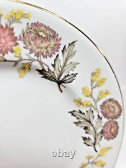 Vintage Bone China Bread and Butter Set for 6 Wedgwood England Lichfield Gold