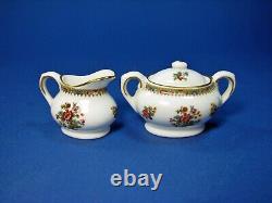 Vintage COALPORT China Miniatures 8pc MING ROSE TEA SET. Attractive Mini