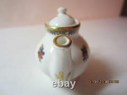 Vintage COALPORT Miniature Tea Set- Ming Rose Fine Bone China-England