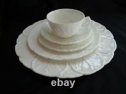 Vintage Coalport 5 Piece Place Setting Country Ware Cabbage Leaf China