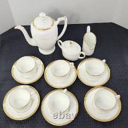 Vintage Coalport Bone China Coffee Tea Set with Cups and Saucers Made in England