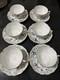 Vintage Coalport Bone China cup & saucer #9595 FANFARE England Lot Of 8