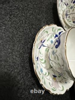 Vintage Coalport Bone China cup & saucer #9595 FANFARE England Lot Of 8