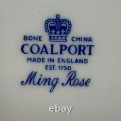 Vintage Coalport Ming Rose Bone China Dinnerware Set Service for 8 England 40 Pc