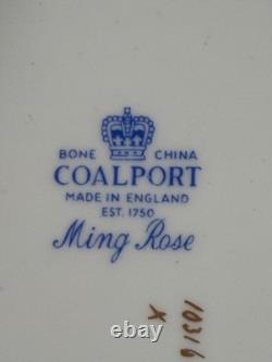Vintage Coalport Ming Rose Bone China Dinnerware Set Service for 8 England 40 Pc