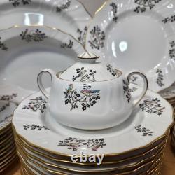 Vintage Copeland Spode Dinnerware Set Discontinued Bird Spray / Chelsea Bird P