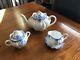 Vintage Dainty Blue Tea Set fine bone china made in England with numbers