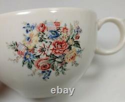 Vintage Dylan's Grove by Ralph Lauren Wedgwood China Set of 7 Tea Cup Saucer Set