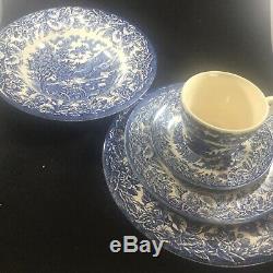 Vintage EIT China from England Blue And White Ironstone Set