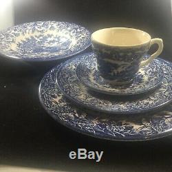 Vintage EIT China from England Blue And White Ironstone Set