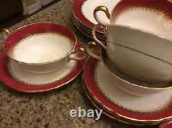 Vintage English China Dinner Setting for 4 Aynsley 28 Pieces England 1930's