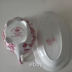 Vintage English Chippendale Johnson Bro, Creamer And Sugar with Lid China Vtg Vintage English Chippendale Johnson Bro, Creamer And Sugar with Lid China Vtg