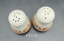 Vintage Furnivals Quail Brown Transferware China Set Made In England 53 Pieces