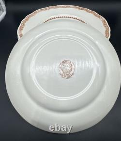 Vintage Furnivals Quail Brown Transferware China Set Made In England 53 Pieces