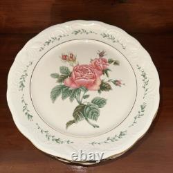 Vintage Gibson Cottage Rose Dinnerware For 8