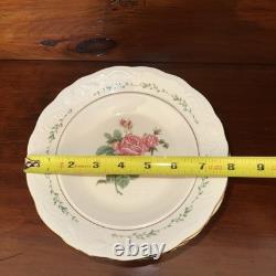 Vintage Gibson Cottage Rose Dinnerware For 8