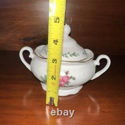 Vintage Gibson Cottage Rose Dinnerware For 8