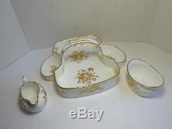 Vintage Hammersley & Co Bone China England Tea Basket Set Retailed Tiffany & Co